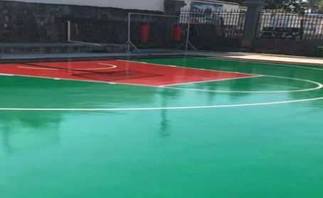 迪庆篮球场翻新地面